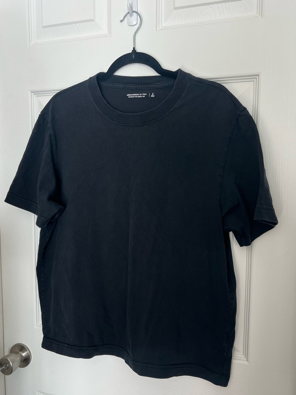 Abercrombie & Fitch Men’s Premium Polished Tee | Black | Size S